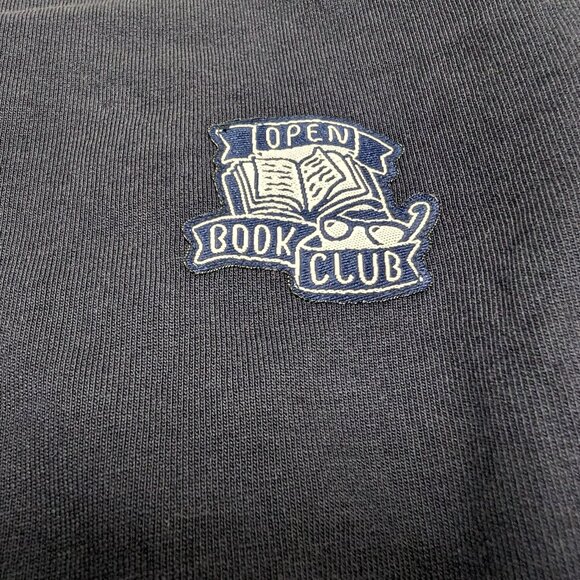 Coccodrilla Girls Navy Blue Crew Neck Loopknit Long Sleeve Sweatshirt  NWOT - Picture 2 of 6